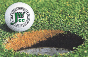 Golf ball with JWCC logo